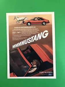1981 FORD MUSTANG ORIGINAL VINTAGE PRINT AD ADVERTISEMENT PRINTED - Picture 1 of 1
