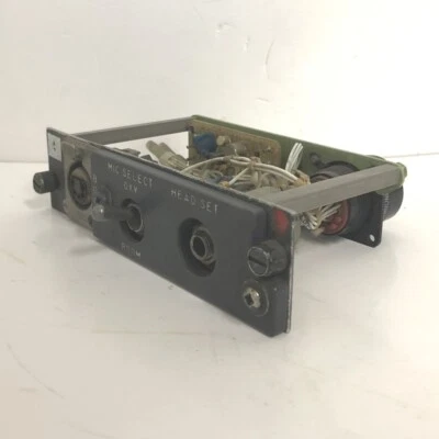 Panel de micrófono de auriculares Boeing Aircraft 69B46363-17 Foto 1 de 4