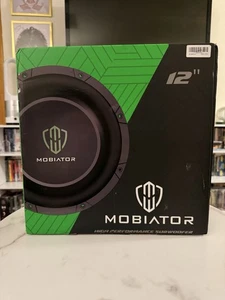 Mobiator MB-DS122 schwarz 12 Zoll Hochleistungs flache Halterung Auto Subwoofer - Bild 1 von 4