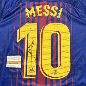 Lionel Messi signiertes Barcelona Spanien 2018 Trikot #10 Autogramm COA - Bild 1 von 9