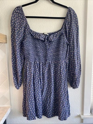 Lindo Vestido Floral American Eagle Para Mujer Talla S Calado Boho Campesino Cottagecore Foto 1 de 4