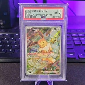 Pokémon SVP 2025 EN-SV Black Star Promo #173 EEVEE PSA 10 - Imagen 1 de 4