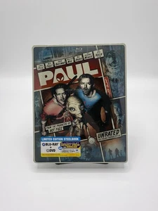 PAUL - Unrated + Theatrical Limited Edition SteelBook (Blu-ray + DVD) NEW! OOP! - Picture 1 of 3