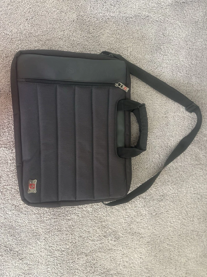 瑞士笔记本电脑包2节肩带黑色灰色 — 第 1/4 张图片