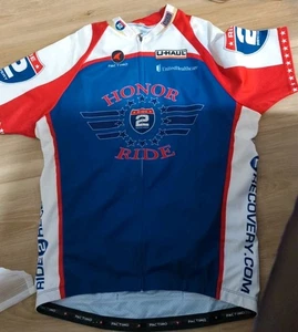 PACTIMO Honor Ride 2 Recovery Radtrikot XXL Race Cut Weiß Rot Blau - Bild 1 von 8