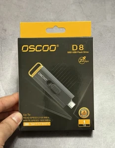 OSCOO D8 - Unidad SSD Portátil de 1 TB USB 3.2 Tipo-C, Soporta 4K 60fps ProRes - NUEVO - Imagen 1 de 4