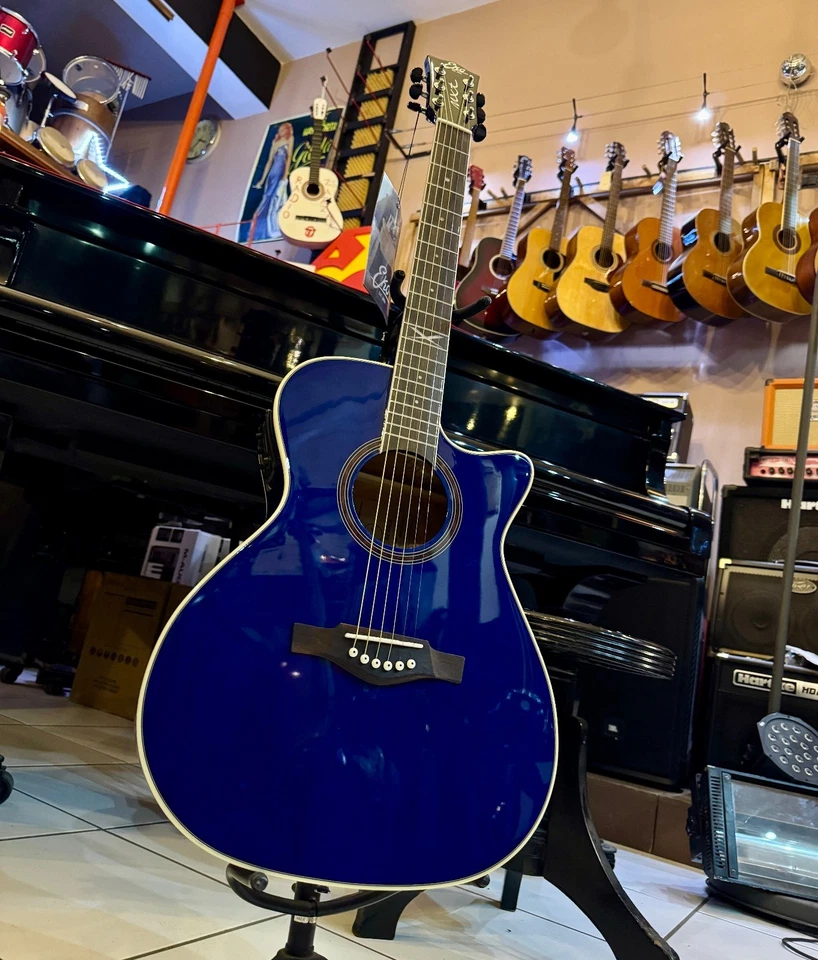 EKO NXT A100CE Translucido Azul - GUITARRA ACÚSTICA ELÉCTRICA - REFORMADA - Imagen 1 de 4