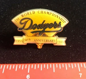 NEW Los Angeles Dodgers Lapel Pin 1955 - 1st World Championship 30th Anniversary - Picture 1 of 2