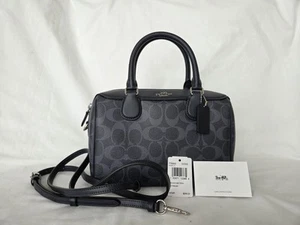 Borsa Coach Mini Bennett in tela rivestita firmata - F78263. Nuovo Con Etichette - Foto 1 di 12