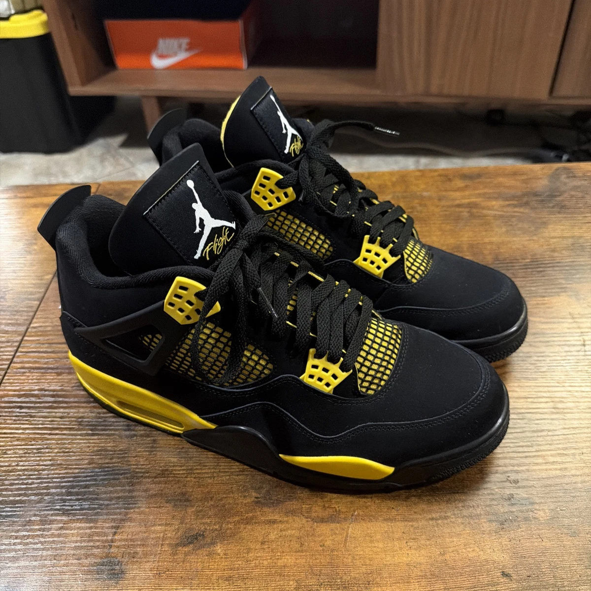 Nike Air Jordan 4 Retro \"Thunder\"18センチ Nike Air Jordan 4 Retro 