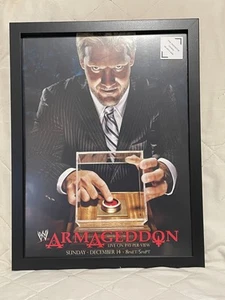 FRAMED 12x16 WWE Poster - 2008 Armageddon Chris Jericho December 14 2008 NEW - Picture 1 of 4