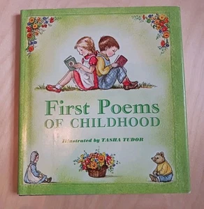 First Poems Of Childhood Tasha Tudor HC Book With DJ Vintage 1967 Signed Wow! - Picture 1 of 15