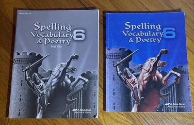 Abeka Language Series Spelling Vocabulary & Poetry 6 Text & Teacher Test Key - Image 1 of 4