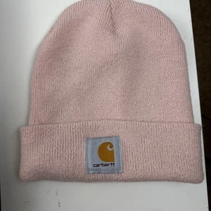 Cappello da slittino Carhartt rosa polvere berretto taglia unica con polsini A18-P15 - Foto 1 di 3