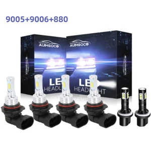 6x 8000K For Chevy Tahoe 2001-2006 LED Headlight High Low Beam + Fog Light Bulbs - Picture 1 of 24