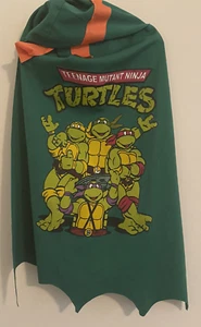 Teenage Mutant Ninja Turtles Cape / Mask Orange Michelangelo 1980's Vintage TMNT - Picture 1 of 11