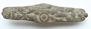 Napoleonic Wars Flintlock Pistol Ornament Brass Lock Plate With Cannon Image - Picture 1 of 4
