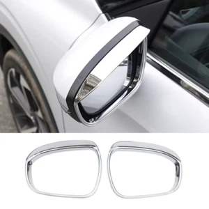 Fit For Mitsubishi Outlander 2022-2024 Chrome Side Mirror Rain Eyebrow Trim - Foto 1 di 9