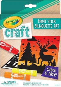 Crayola Craft Paint Stick Silhouette Art Unicorn Deer Turtle Assorted Designs - Picture 1 of 13
