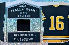 🔥#/20 RICK MIDDLETON RELIC 2022-23 Leaf In the Game Used HALL OF FAME BOSTON 🔥