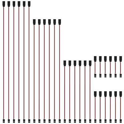 30 Pieces Male to Female 3-Pin Servo Extension Cord Lead Wire Cable Connector... - Image 1 of 4