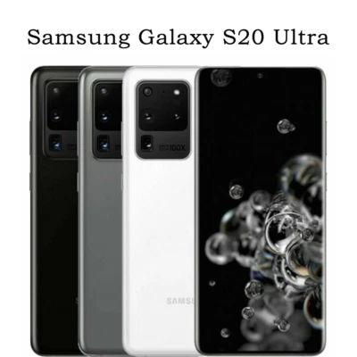 Samsung Galaxy S20 Ultra SM-G988B/DS 5G 512GB Unlocked Phone DUAL SIM Black/Gray - Image 1 of 4