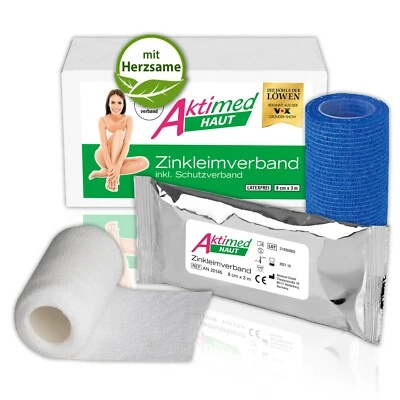 AKTIMED HAUT Zinkverband Zinkleimverband Kühlverband Zinkleimbinde Herzsame D6*
