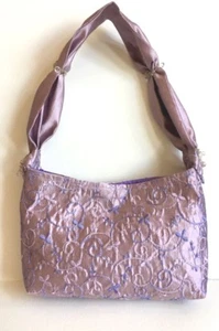  HANDBAG- ELEGANT SILK DAY/EVENING BAG- HAND MADE - UNIQUE  - PRICE REDUCTION!! - Picture 1 of 12