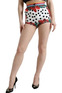 DOLCE & GABBANA Shorts Multicolor Floral Polka Dot Hot Pants IT40/ US6 /S 780usd - Picture 1 of 8