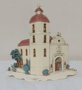 Burwood Prod. 1993 Kirche Wandrelief 3291-1B 8,75x1,5 & 8"t Südwestdekor - Bild 1 von 10