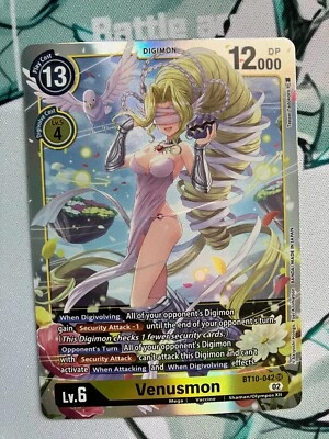 Venusmon BT10-042 SR Digimon CCG | Xros Encounter Near Mint - Image 1 of 2