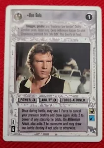 Star Wars CCG Han Solo Premiere Moderately Played Rare SWCCG - Picture 1 of 3
