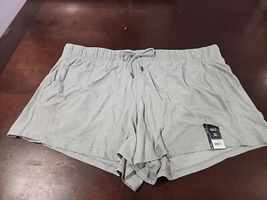 WOMEN'S PLUS ATHLETIC WORKS PULL ON GRAY GYM SHORTS PLUS SIZE 3XL XXXL 22W NEW - Picture 1 of 10
