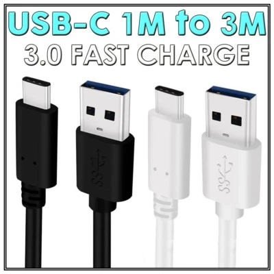 USB-C Male Data FAST CHARGE TYPE-C Charger Cable for Samsung S9 S8 Plus Pixel - image 1 of 4