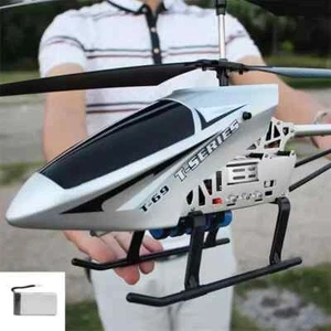 Rc Helicopter with Remote Control Extra Durable Big Plane Toy for Kids Drone Mod - Picture 1 of 9