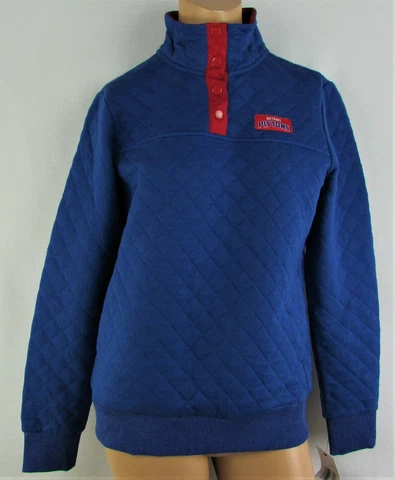 Detroit Pistons NBA Women's G-III Long Sleeve Snap Up Neck Sweater Cover