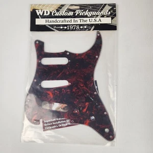 WD Custom Pickguard For Fender American Elite Stratocaster HSS Tortoiseshell Red - Picture 1 of 3