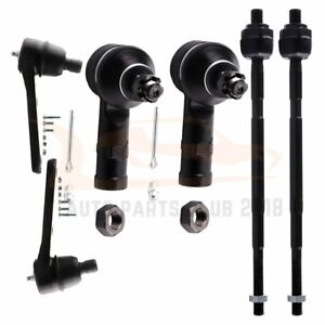 SCITOO 6pcs Suspension Kit 2 Lower Ball Joint 2 Outer 2 Inner Tie Rod End Compatible fit 1991 1992 1993 Ford Escort Mercury Tracer 1990 1991 1992 1993 1994 Mazda 323 1990 1991 1992 1993 Mazda Protege 