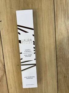 Laura Geller Simple Strokes Dual Ended Top Lash Eyeliner in Deep Brown~New,boxed - Picture 1 of 1