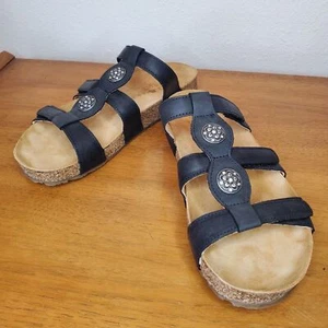 Haflinger Alice Damen-Sandalen aus Leder Sommerpantoletten offene Zehenpartie Gr. 41/10 - Bild 1 von 10