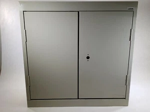 Sandusky Lee 3 Shelf Locking Storage Cabinet 30x30x12 Inch Gray - Picture 1 of 10