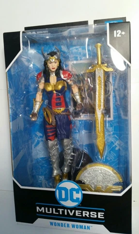 MINTY WONDER WOMAN 7" Figure DC Multiverse McFarlane Toys Near mint box BATMAN Cover