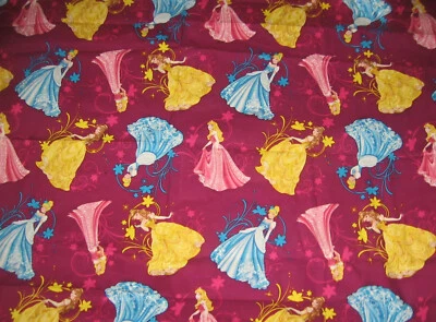 Royal Debut Toss Princesses 100% tela algodón Disney para resortes 44" x 3,75 yardas Foto 1 de 4