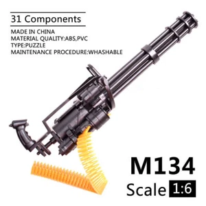 1/6 Gatling M134 Machine Gun Assemble Military Weapon Model For Action Figure - Picture 1 of 7