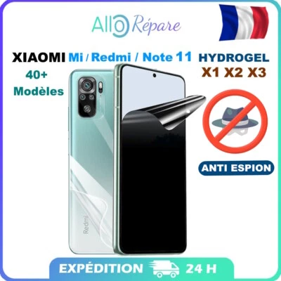 PROTÉCTION ÉCRAN FILM GEL HYDROGEL Anti Espion Xiaomi 11 / Mi 11 / Redmi Note 11 - Photo 1/4