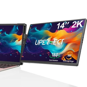 UPERFECT 14" 2K QHD Tragbarer Monitore Laptop-Display Extender Laptop-Bildschirm - Afbeelding 1 van 10