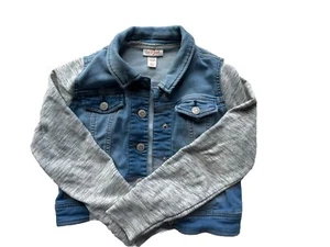 Cat and Jack Denim Jean Jacket with  Sherpa Lining - Size Girls 6/6x - Picture 1 of 4
