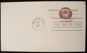 United States Stamps 1971 Paul Revere Patriot Post Card First Day of Issue - Picture 1 of 4