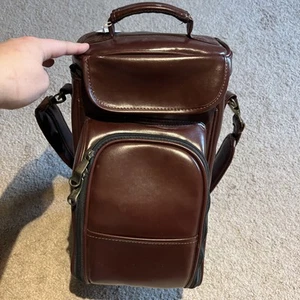 VTG Legacy Picnic Time Leather Backpack Large Wine And Cheese Backpack - Picture 1 of 7
