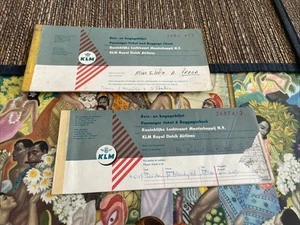 KLM Airlines. 1950s tickets lot of 2 - Picture 1 of 2